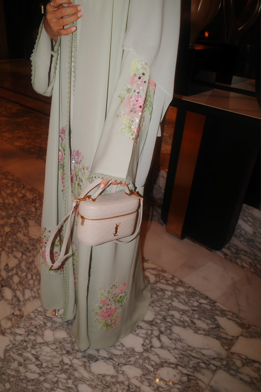 Timeless Bloom Abaya — Floral Elegance in Every Detail